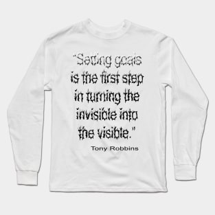 NLP Meaning: Setting goals is the first step Long Sleeve T-Shirt
